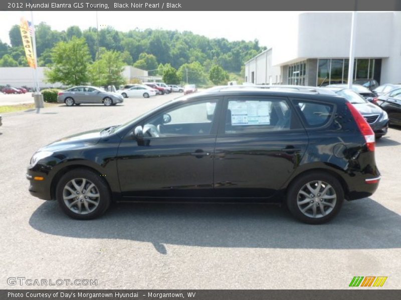 Black Noir Pearl / Black 2012 Hyundai Elantra GLS Touring