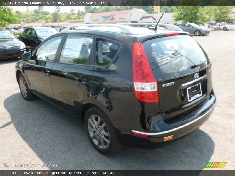 Black Noir Pearl / Black 2012 Hyundai Elantra GLS Touring