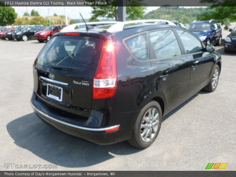 Black Noir Pearl / Black 2012 Hyundai Elantra GLS Touring
