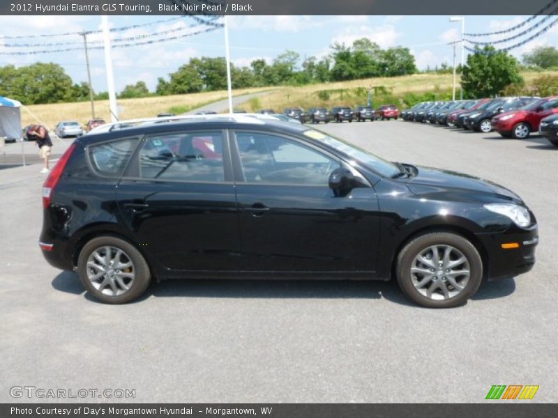 Black Noir Pearl / Black 2012 Hyundai Elantra GLS Touring