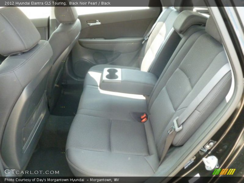 Black Noir Pearl / Black 2012 Hyundai Elantra GLS Touring