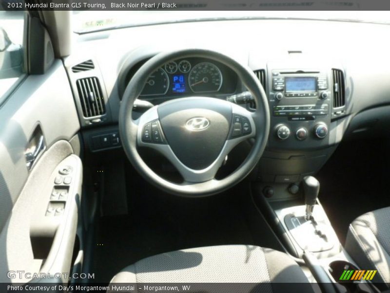 Black Noir Pearl / Black 2012 Hyundai Elantra GLS Touring