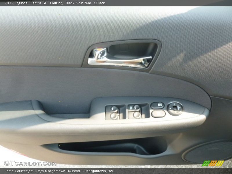 Black Noir Pearl / Black 2012 Hyundai Elantra GLS Touring