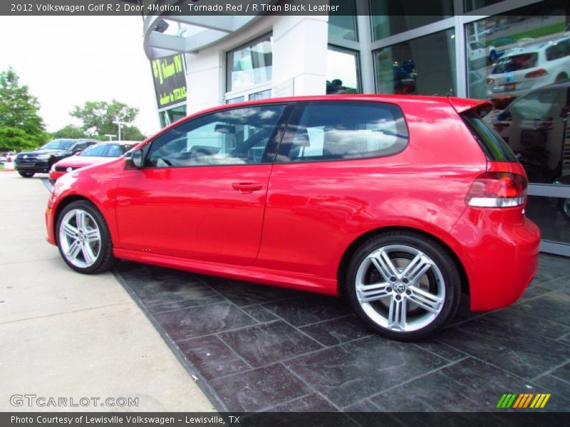 Tornado Red / R Titan Black Leather 2012 Volkswagen Golf R 2 Door 4Motion