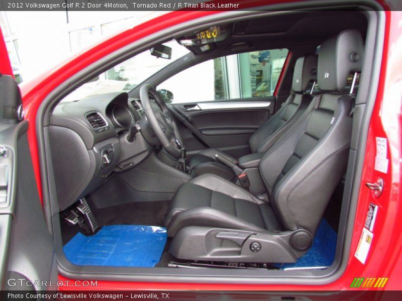 Tornado Red / R Titan Black Leather 2012 Volkswagen Golf R 2 Door 4Motion