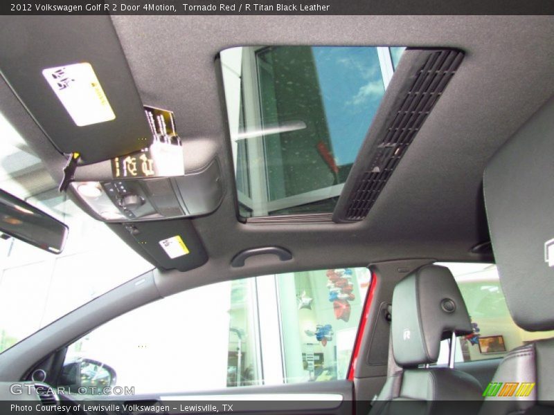 Tornado Red / R Titan Black Leather 2012 Volkswagen Golf R 2 Door 4Motion