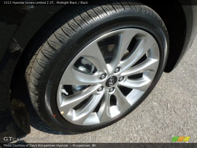 Midnight Black / Black 2013 Hyundai Sonata Limited 2.0T