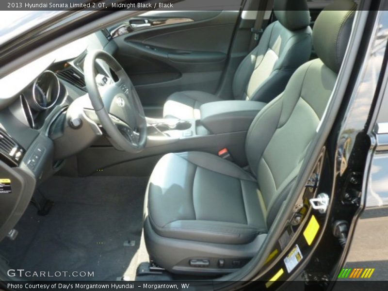 Midnight Black / Black 2013 Hyundai Sonata Limited 2.0T