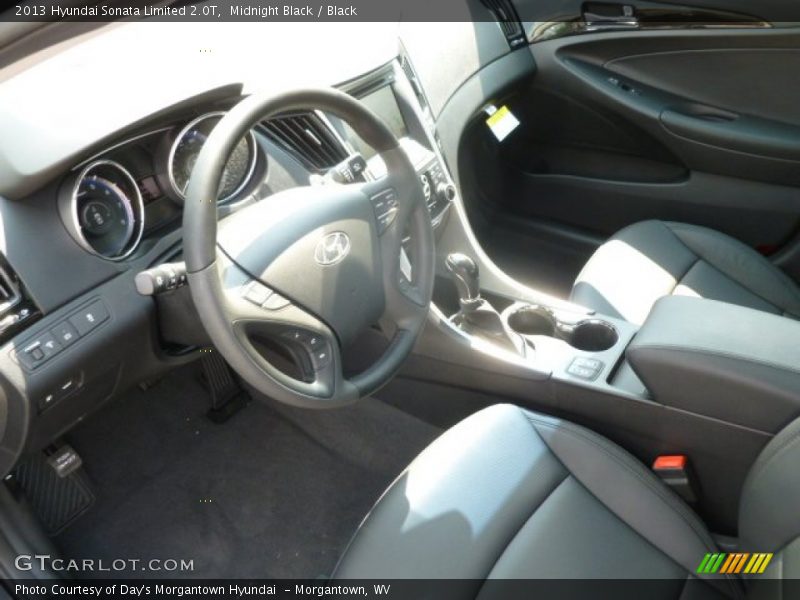 Midnight Black / Black 2013 Hyundai Sonata Limited 2.0T