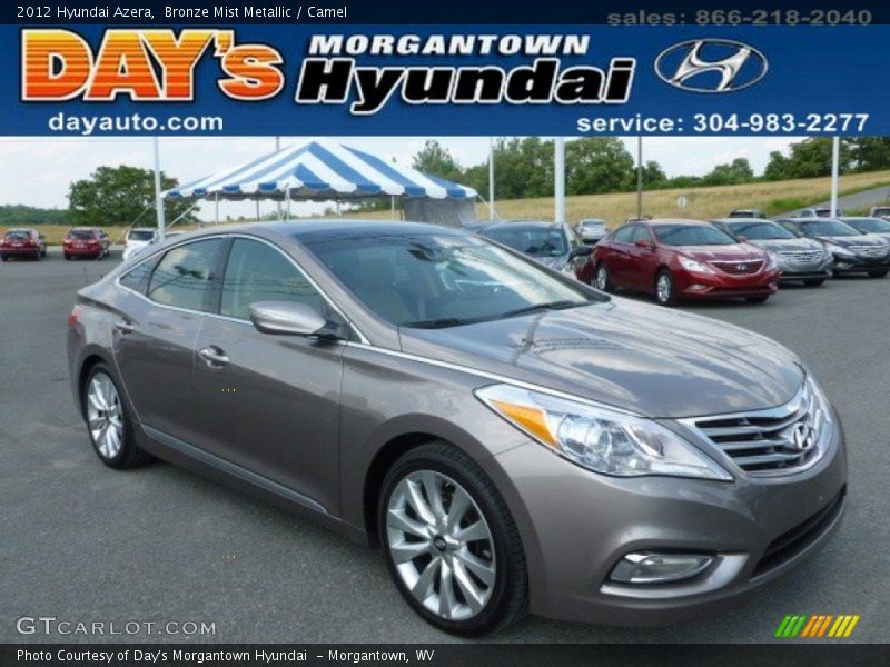 Bronze Mist Metallic / Camel 2012 Hyundai Azera