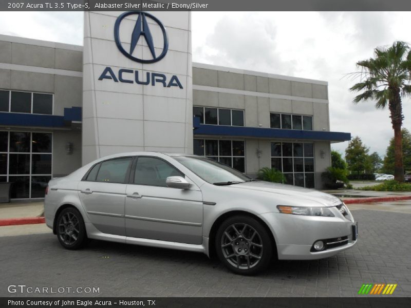 Alabaster Silver Metallic / Ebony/Silver 2007 Acura TL 3.5 Type-S