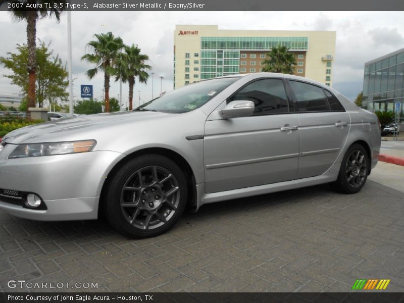 Alabaster Silver Metallic / Ebony/Silver 2007 Acura TL 3.5 Type-S