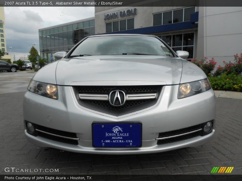 Alabaster Silver Metallic / Ebony/Silver 2007 Acura TL 3.5 Type-S