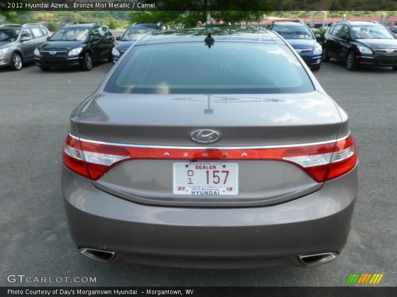Bronze Mist Metallic / Camel 2012 Hyundai Azera