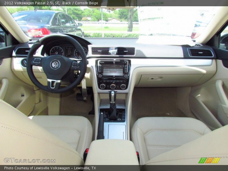 Black / Cornsilk Beige 2012 Volkswagen Passat 2.5L SE