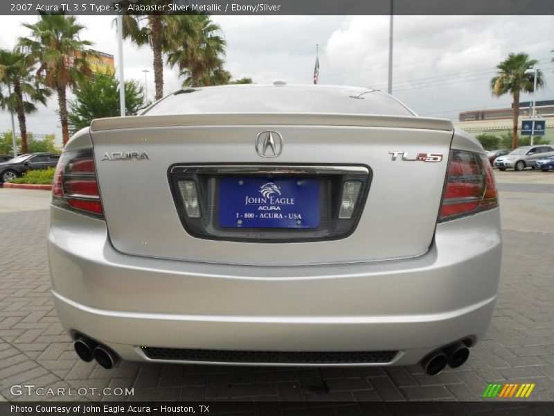 Alabaster Silver Metallic / Ebony/Silver 2007 Acura TL 3.5 Type-S