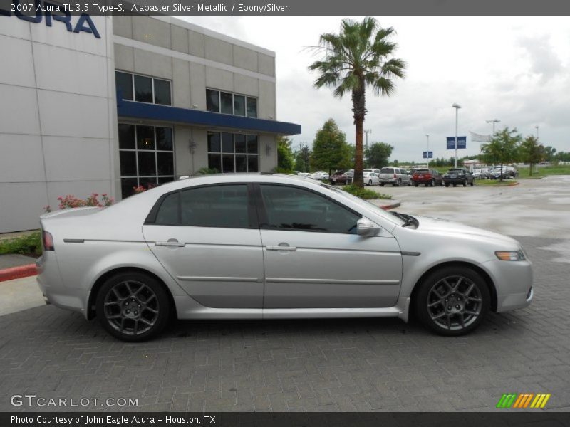 Alabaster Silver Metallic / Ebony/Silver 2007 Acura TL 3.5 Type-S