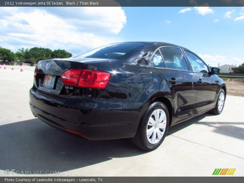 Black / Titan Black 2012 Volkswagen Jetta SE Sedan