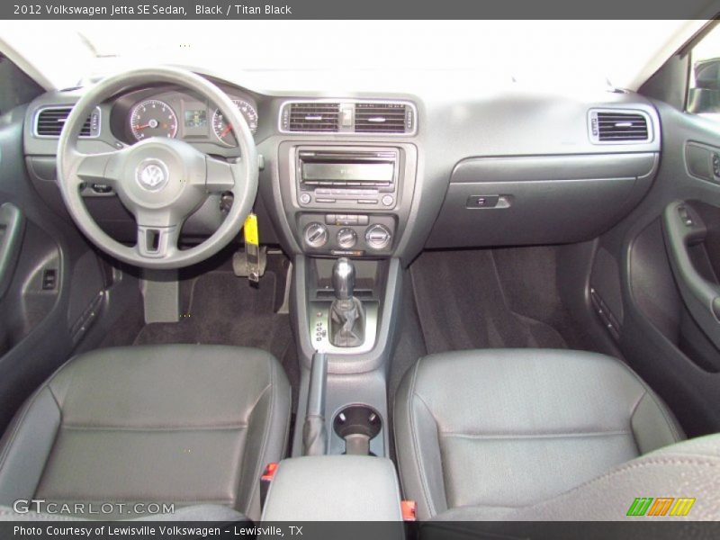 Black / Titan Black 2012 Volkswagen Jetta SE Sedan