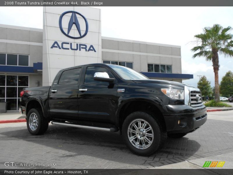 Black / Beige 2008 Toyota Tundra Limited CrewMax 4x4