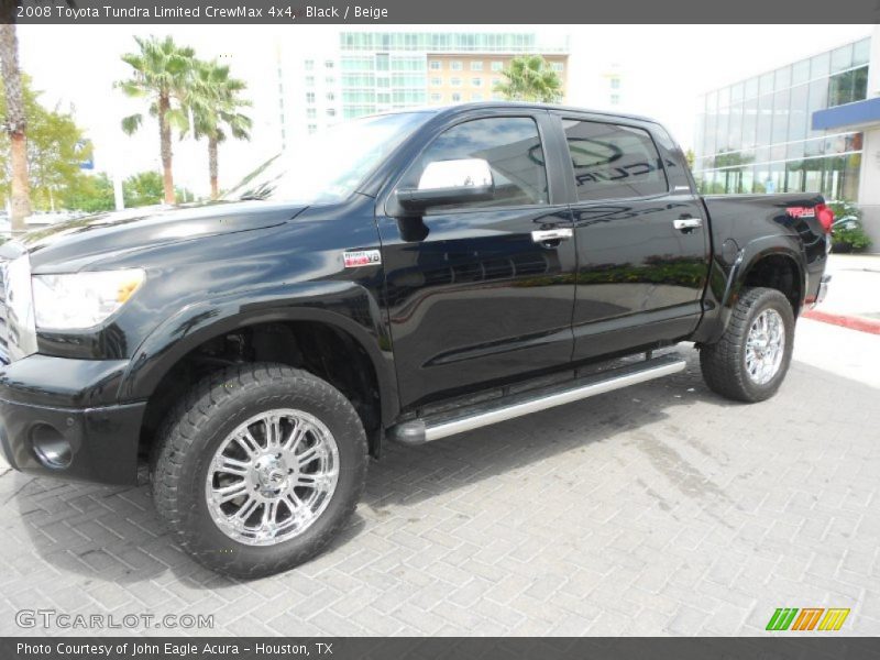 Black / Beige 2008 Toyota Tundra Limited CrewMax 4x4