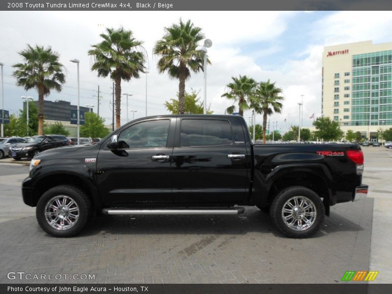 Black / Beige 2008 Toyota Tundra Limited CrewMax 4x4