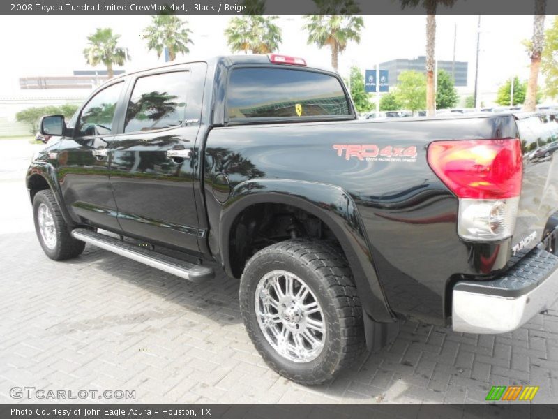 Black / Beige 2008 Toyota Tundra Limited CrewMax 4x4