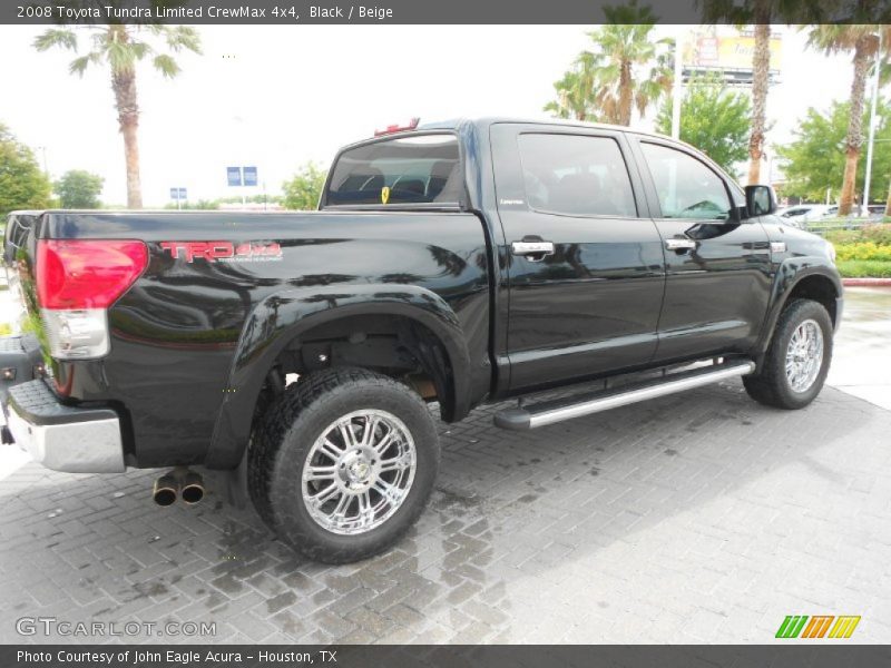Black / Beige 2008 Toyota Tundra Limited CrewMax 4x4
