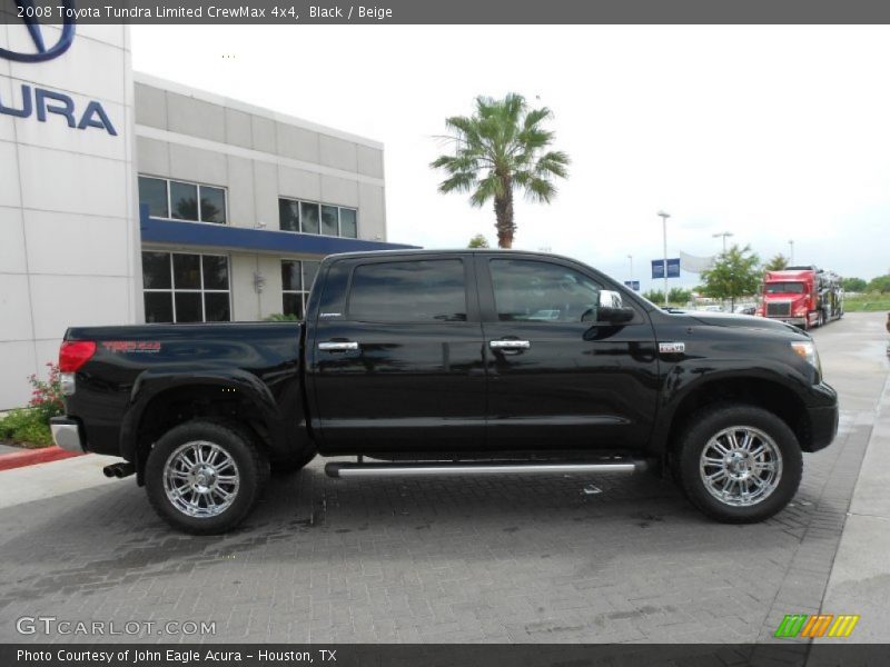 Black / Beige 2008 Toyota Tundra Limited CrewMax 4x4
