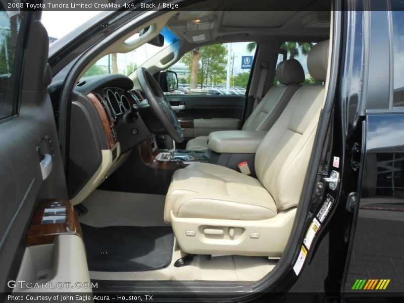 Black / Beige 2008 Toyota Tundra Limited CrewMax 4x4