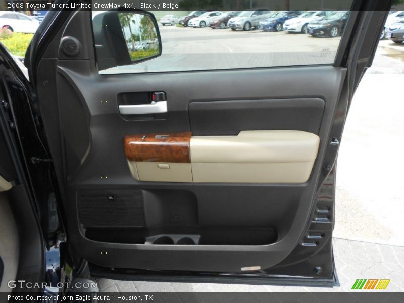 Black / Beige 2008 Toyota Tundra Limited CrewMax 4x4
