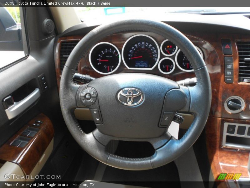 Black / Beige 2008 Toyota Tundra Limited CrewMax 4x4