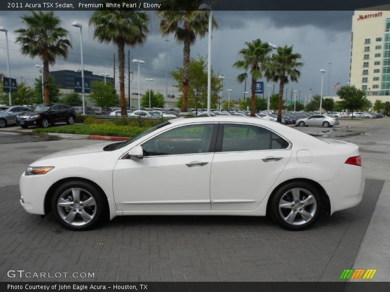 Premium White Pearl / Ebony 2011 Acura TSX Sedan