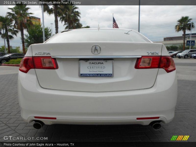 Premium White Pearl / Ebony 2011 Acura TSX Sedan