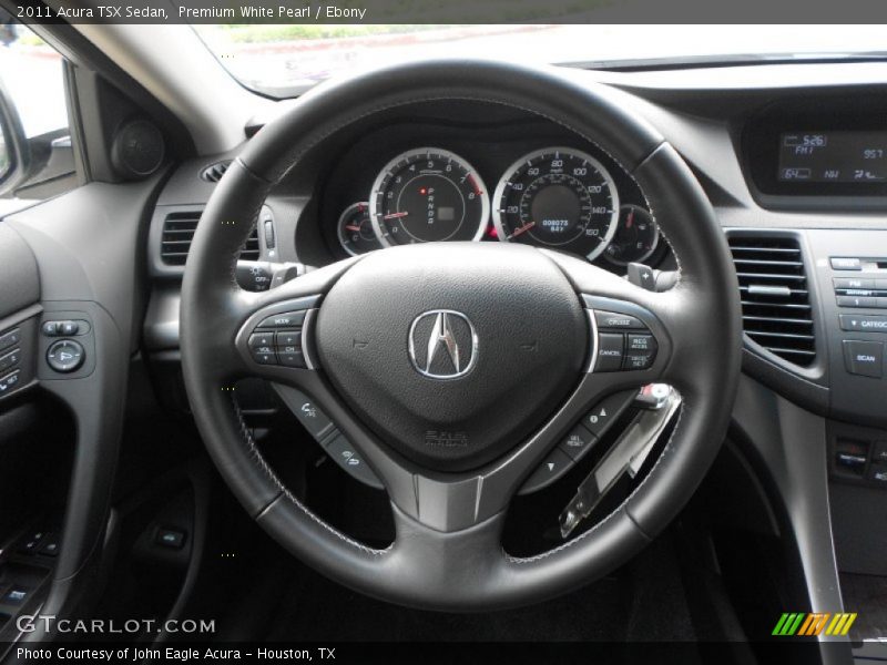 Premium White Pearl / Ebony 2011 Acura TSX Sedan