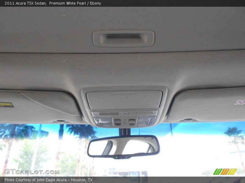 Premium White Pearl / Ebony 2011 Acura TSX Sedan