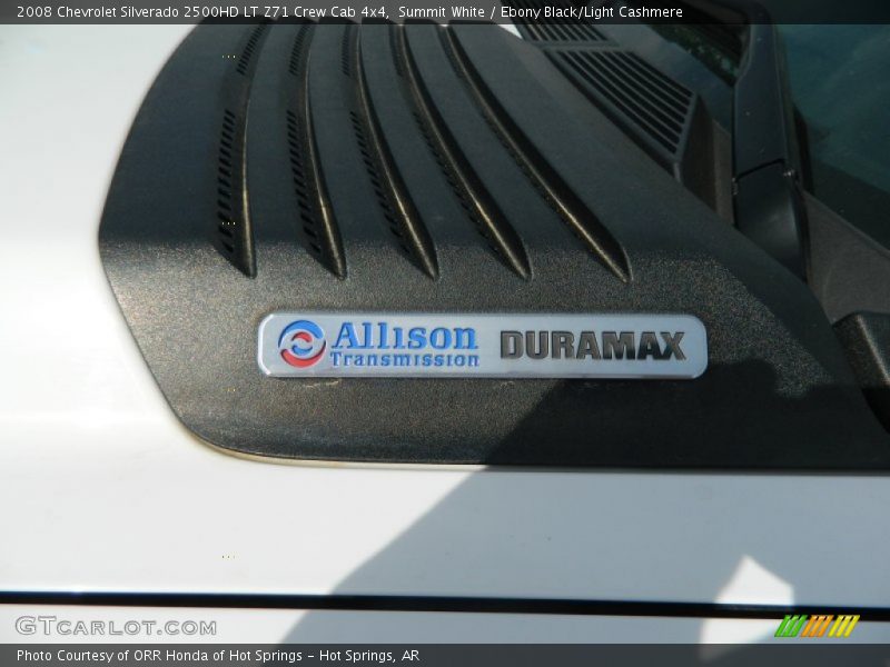 Summit White / Ebony Black/Light Cashmere 2008 Chevrolet Silverado 2500HD LT Z71 Crew Cab 4x4