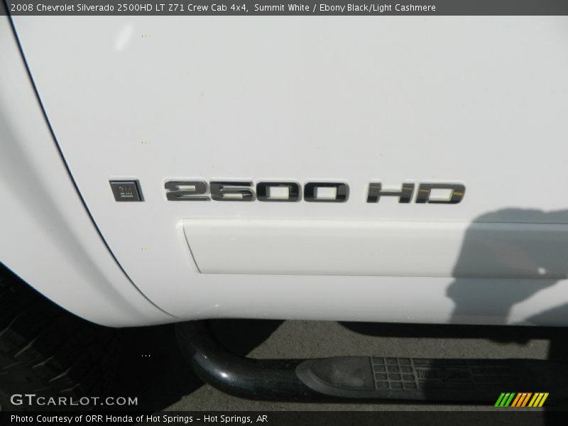 Summit White / Ebony Black/Light Cashmere 2008 Chevrolet Silverado 2500HD LT Z71 Crew Cab 4x4