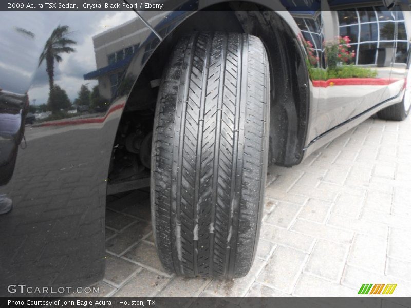 Crystal Black Pearl / Ebony 2009 Acura TSX Sedan