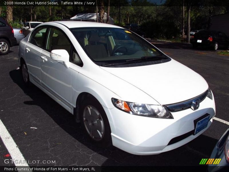 Taffeta White / Ivory 2008 Honda Civic Hybrid Sedan