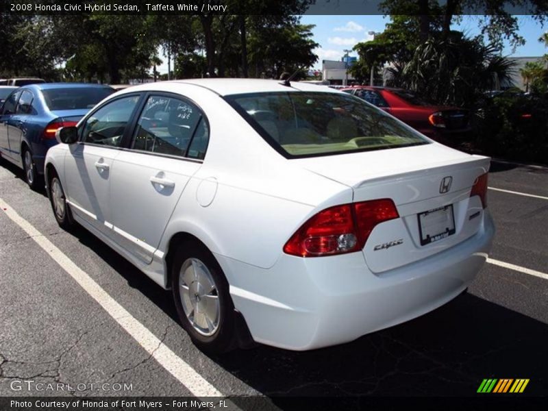 Taffeta White / Ivory 2008 Honda Civic Hybrid Sedan