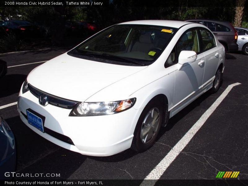 Taffeta White / Ivory 2008 Honda Civic Hybrid Sedan