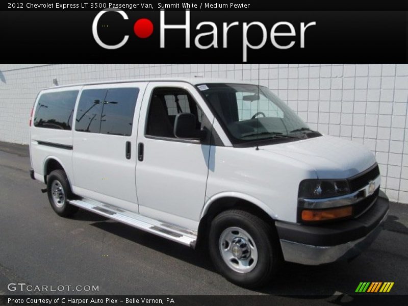 Summit White / Medium Pewter 2012 Chevrolet Express LT 3500 Passenger Van