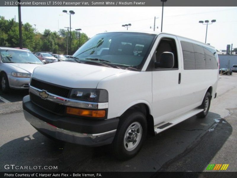 Summit White / Medium Pewter 2012 Chevrolet Express LT 3500 Passenger Van