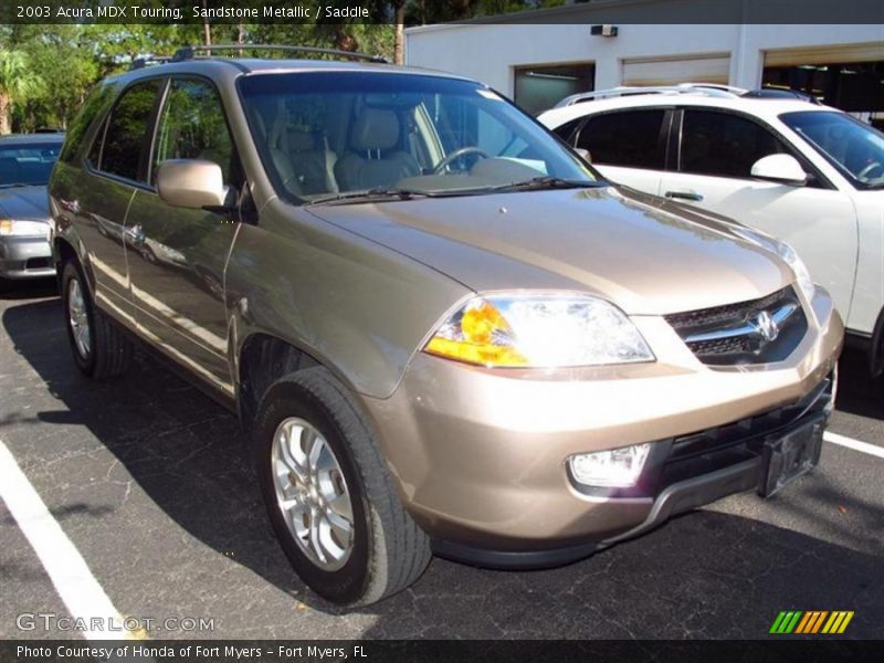 Sandstone Metallic / Saddle 2003 Acura MDX Touring