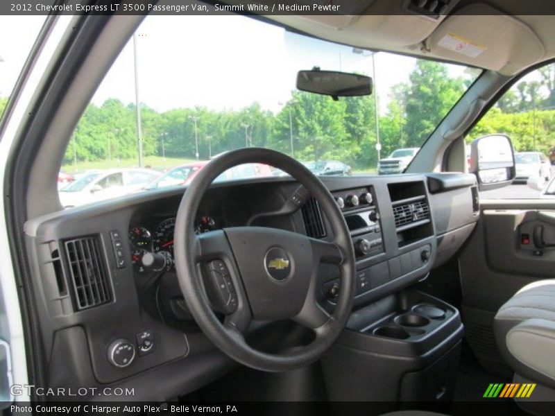Summit White / Medium Pewter 2012 Chevrolet Express LT 3500 Passenger Van