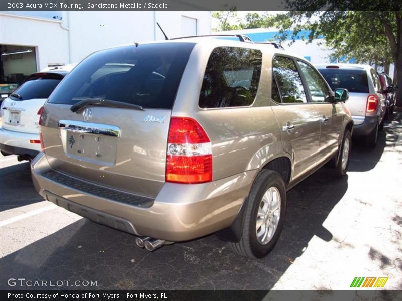 Sandstone Metallic / Saddle 2003 Acura MDX Touring