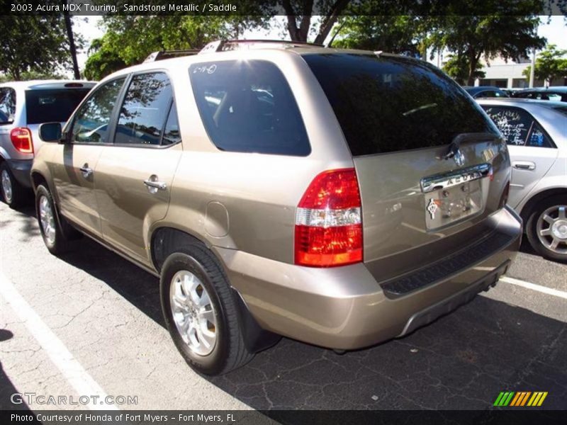 Sandstone Metallic / Saddle 2003 Acura MDX Touring