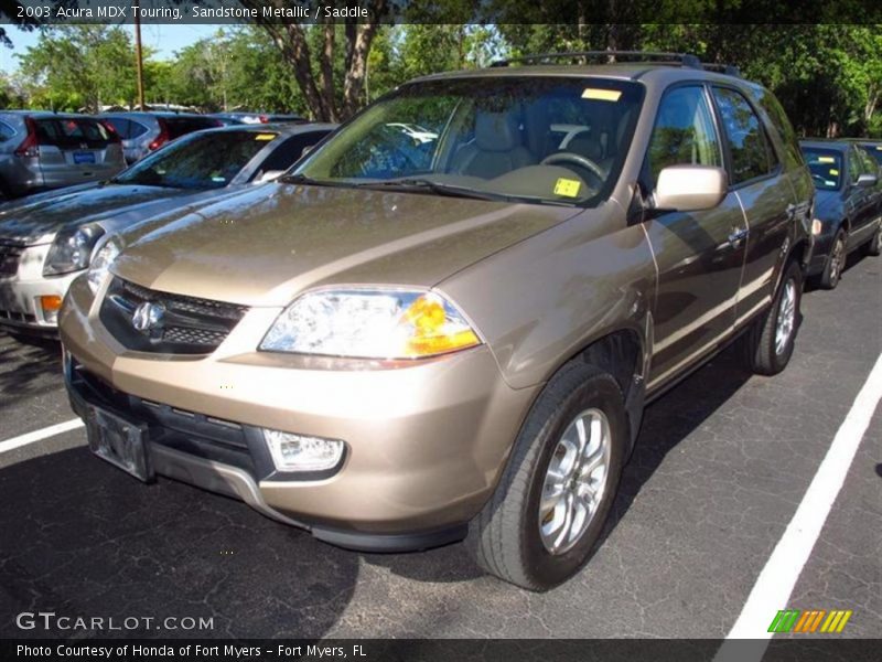 Sandstone Metallic / Saddle 2003 Acura MDX Touring