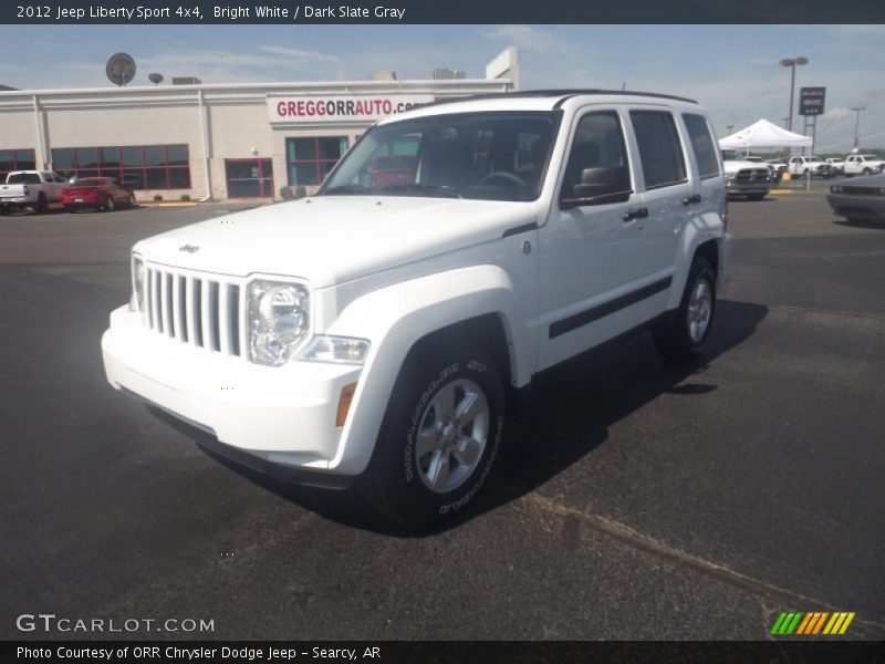 Bright White / Dark Slate Gray 2012 Jeep Liberty Sport 4x4